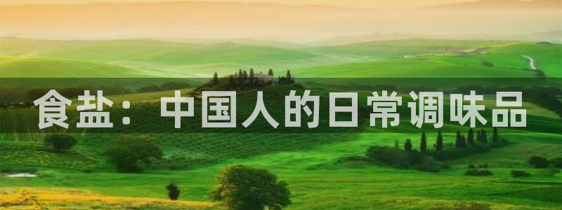 威九国际官网在线进入网站查询：食盐：中国人的日常调味品